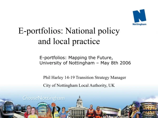 E-portfolios: National policy and local practice