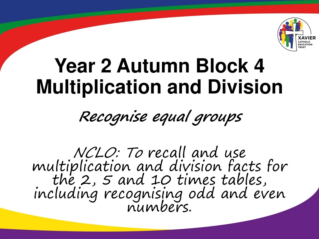 year 2 autumn block 4 multiplication and division