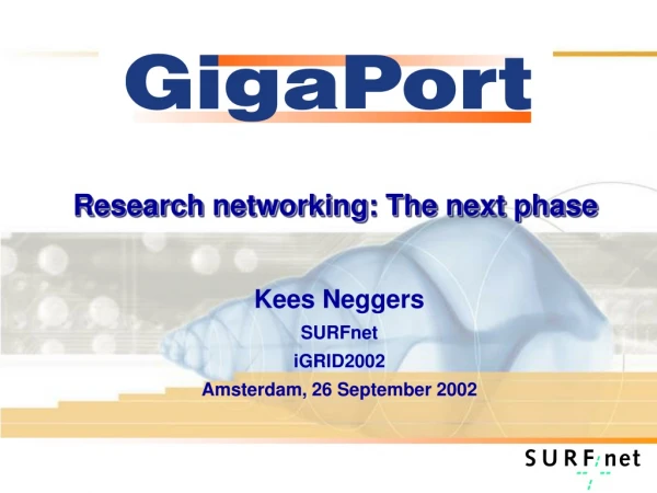 Research networking: The next phase