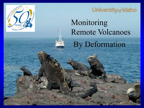 Monitoring Remote Volcanoes