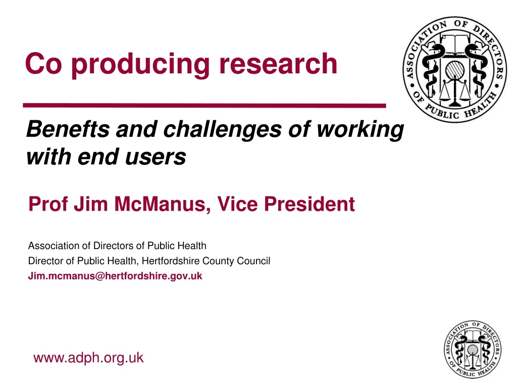 co producing research benefts and challenges of working with end users