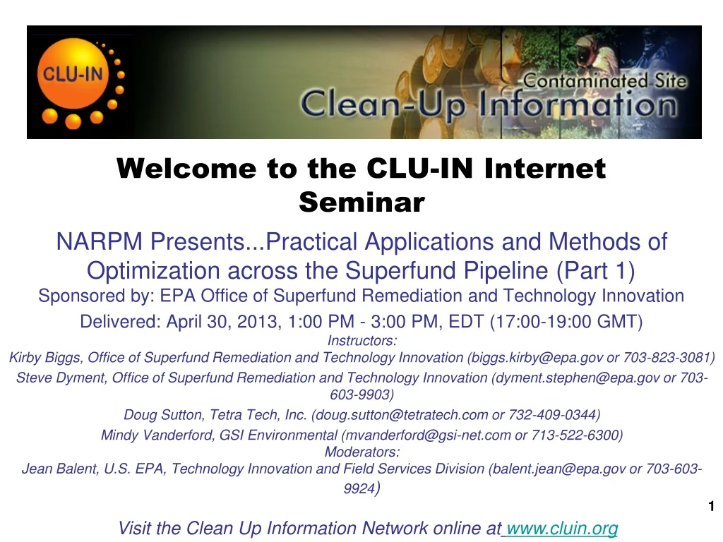 welcome to the clu in internet seminar