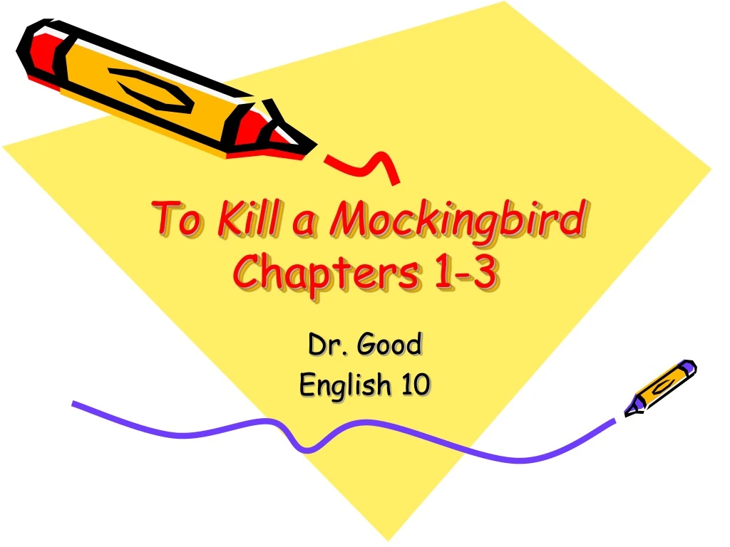 to kill a mockingbird chapters 1 3