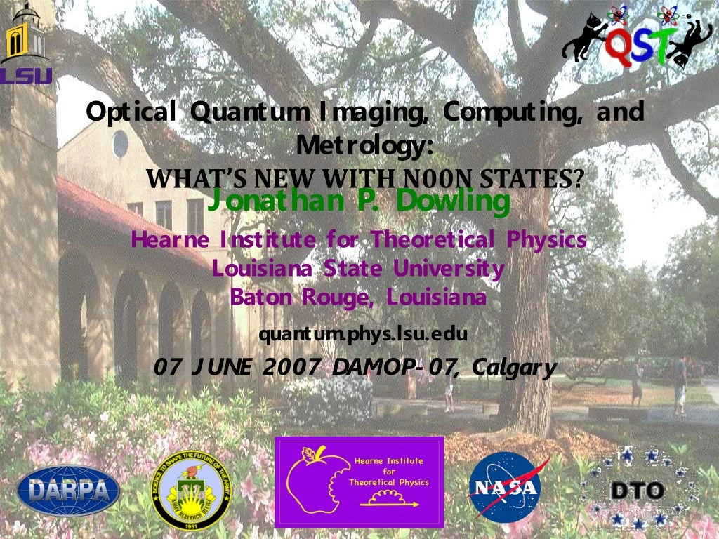 optical quantum imaging computing and metrology