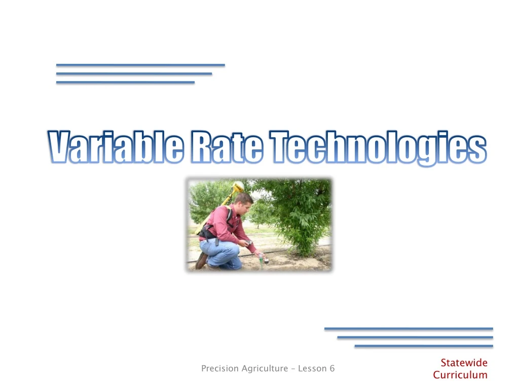 variable rate technologies