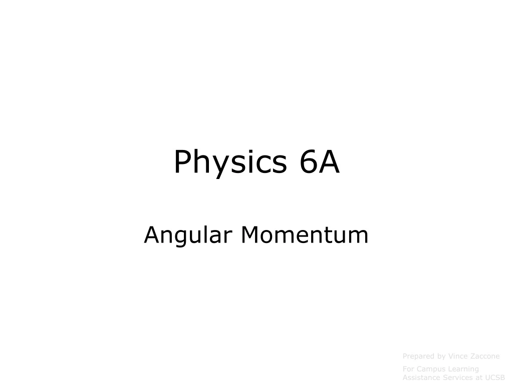physics 6a
