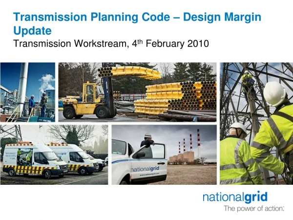 Transmission Planning Code – Design Margin Update