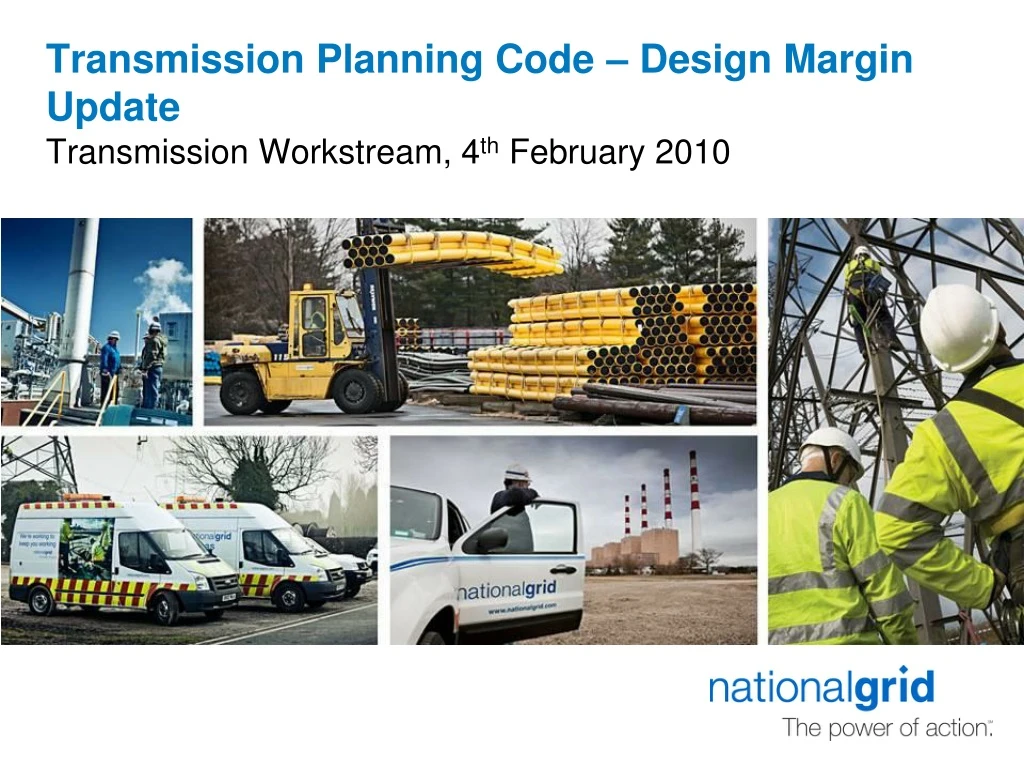 transmission planning code design margin update
