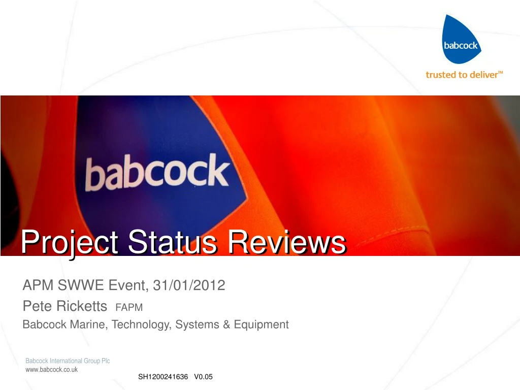 project status reviews