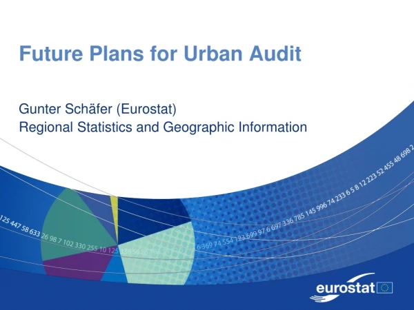 Future Plans for Urban Audit