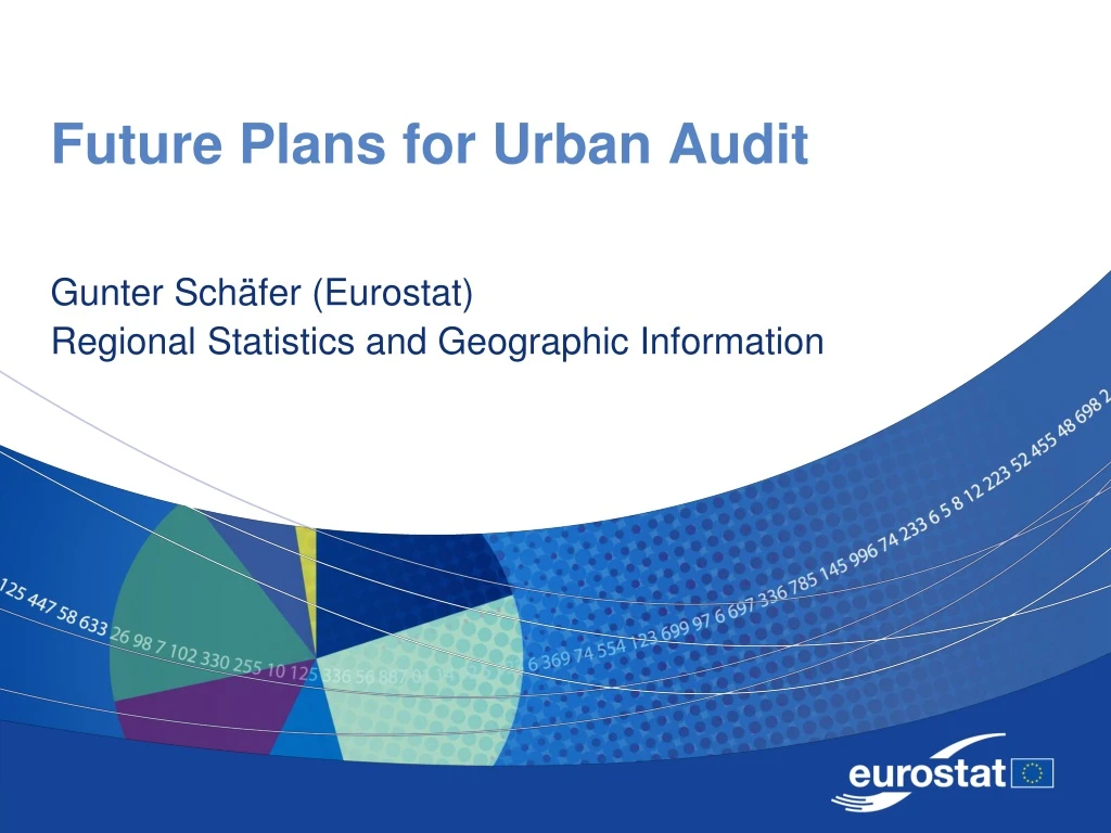 future plans for urban audit