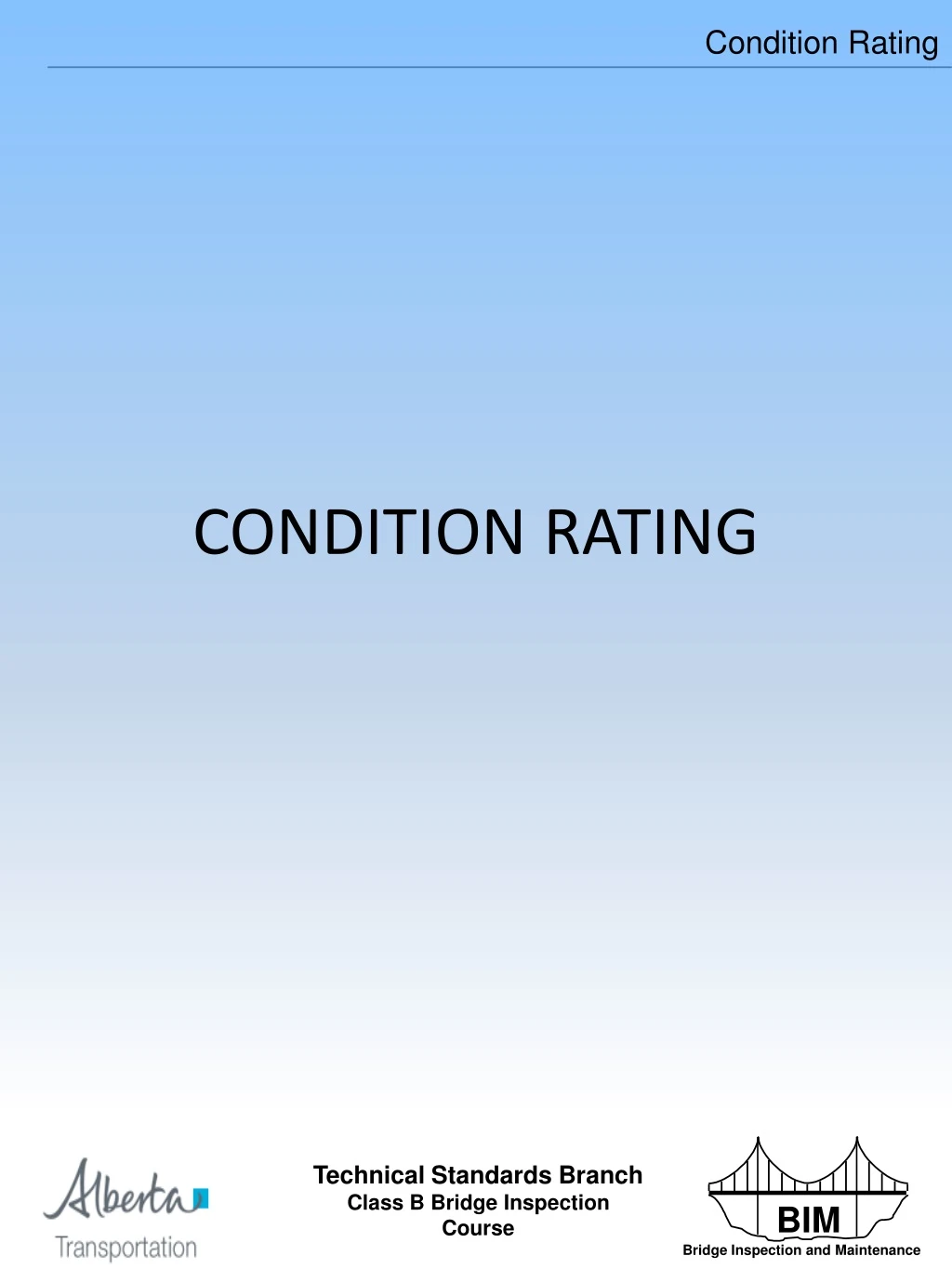 condition rating