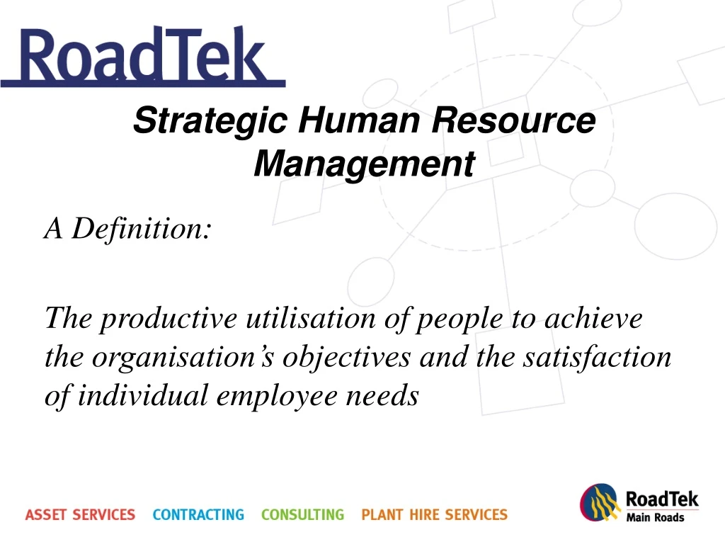 strategic human resource management