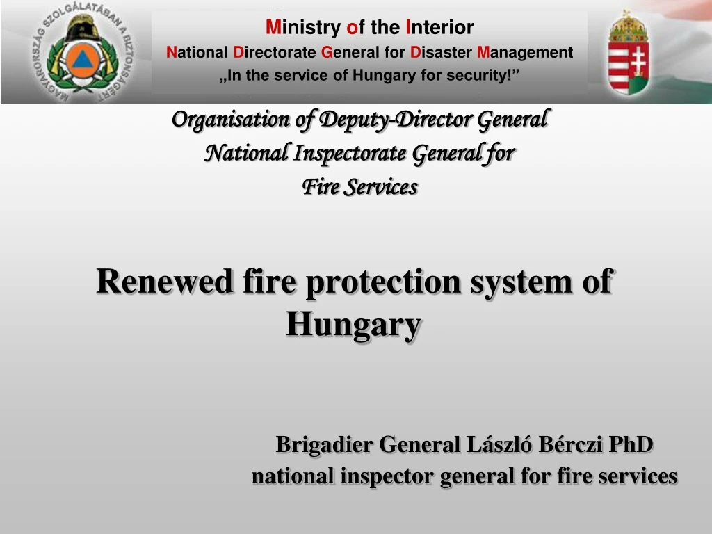 renewed fire protection system of hungary