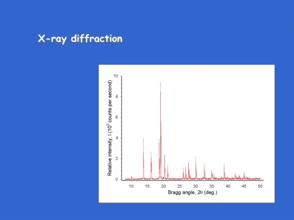 X-ray diffraction