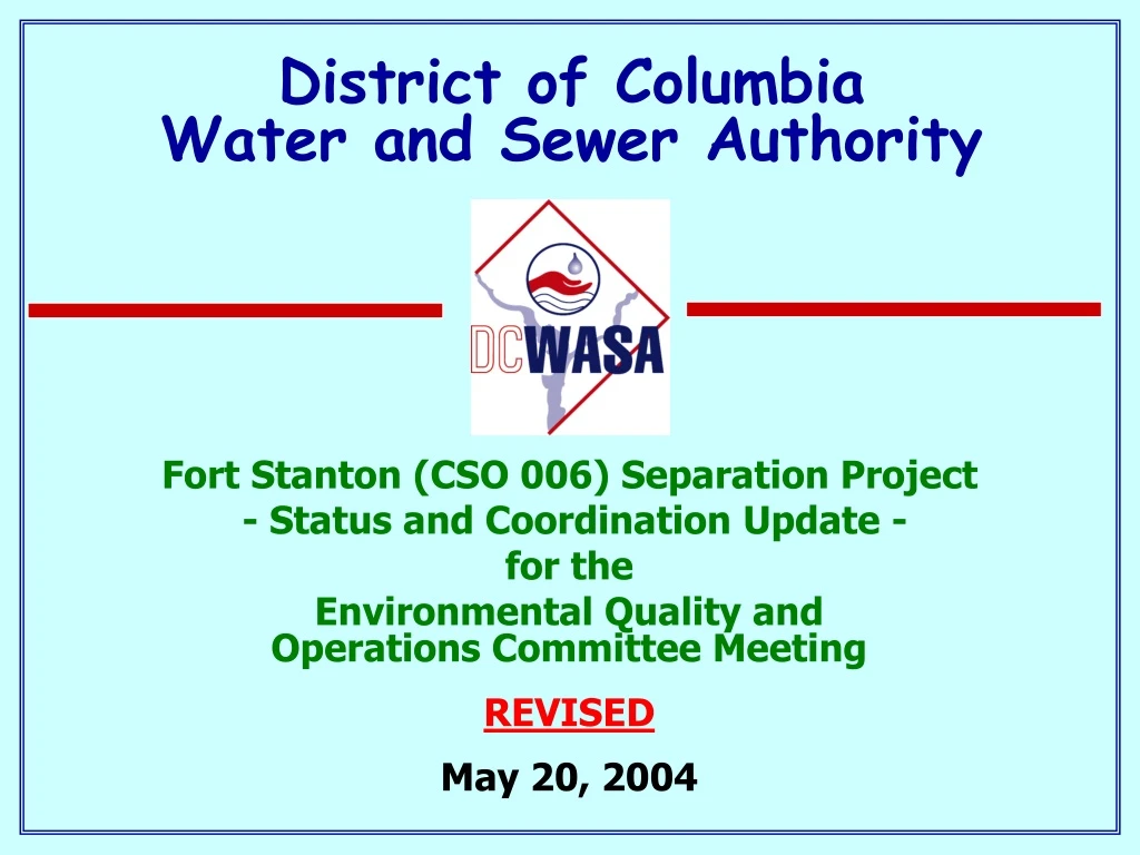 district of columbia water and sewer authority