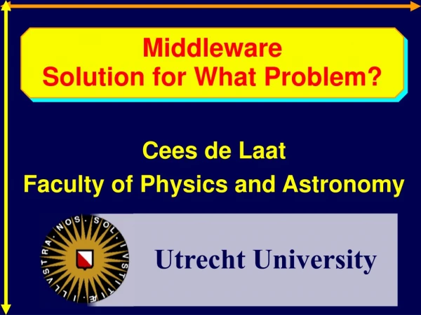 Middleware Solution for What Problem?