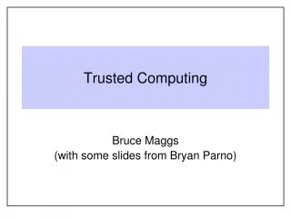 Ensuring Trusted Computing: Hardware Assurance and Ephemeral Software - slide 1