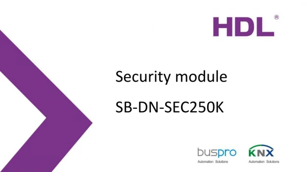 Security module SB-DN-SEC250K