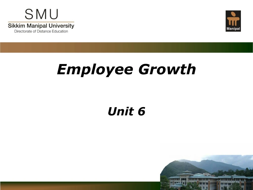 employee growth unit 6