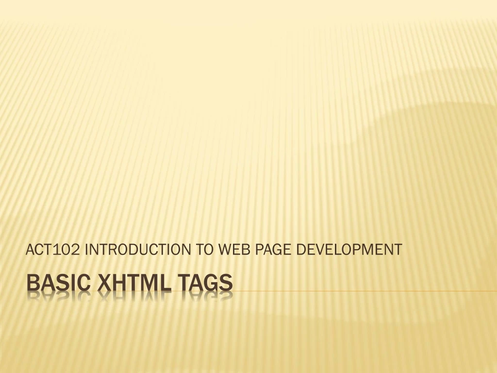act102 introduction to web page development