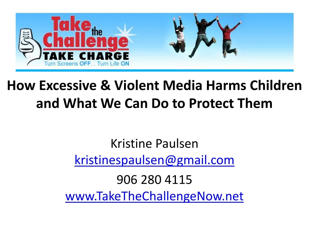 how excessive violent media harms children