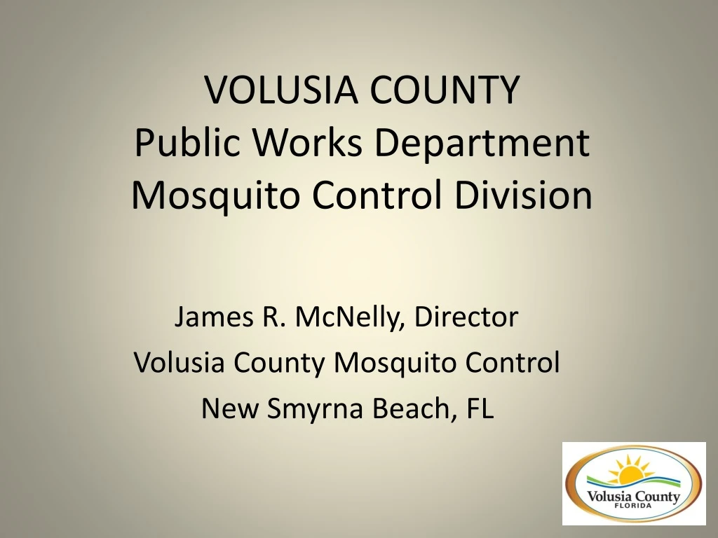 volusia county public works department mosquito control division