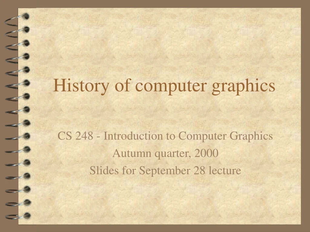 history of computer graphics