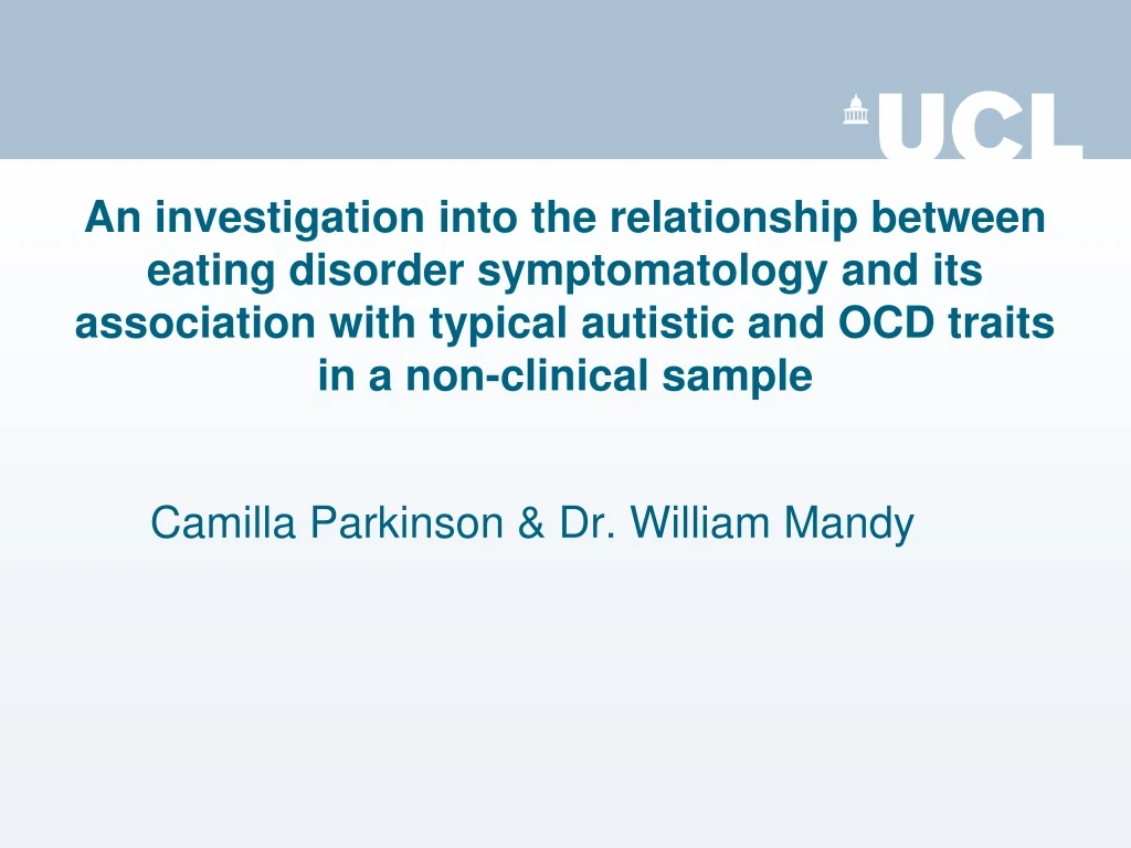 camilla parkinson dr william mandy