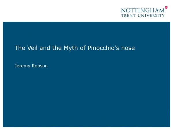 The Veil and the Myth of Pinocchio's nose