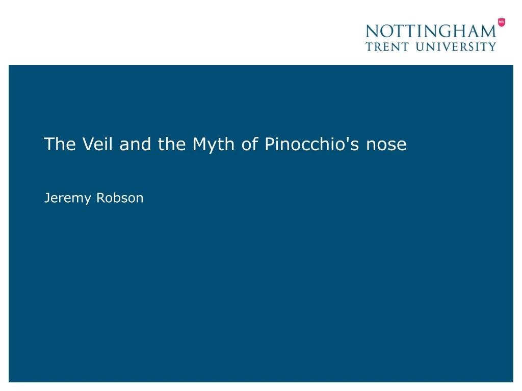 the veil and the myth of pinocchio s nose