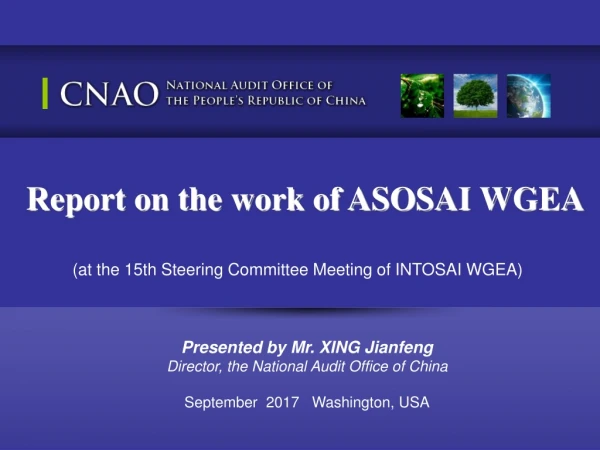 Report on the work of ASOSAI W GEA