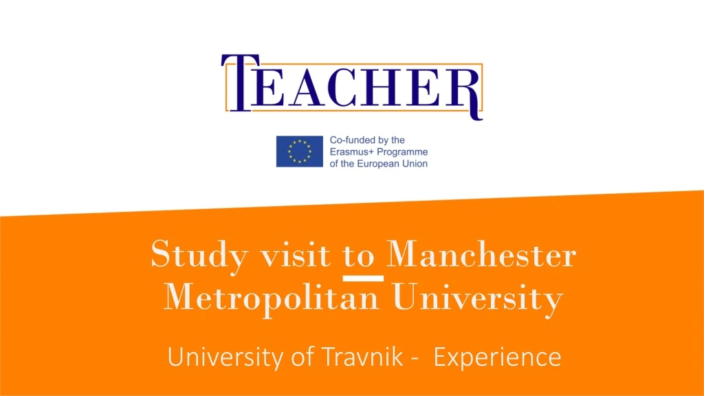 study visit to manchester metropolitan university