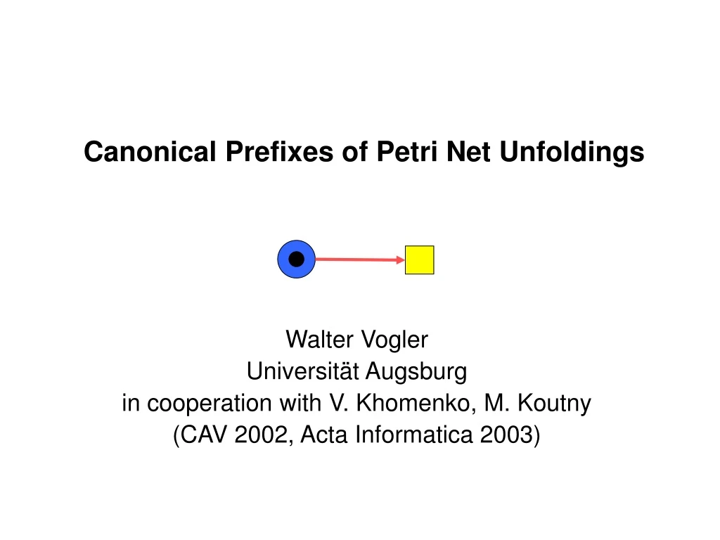 canonical prefixes of petri net unfoldings