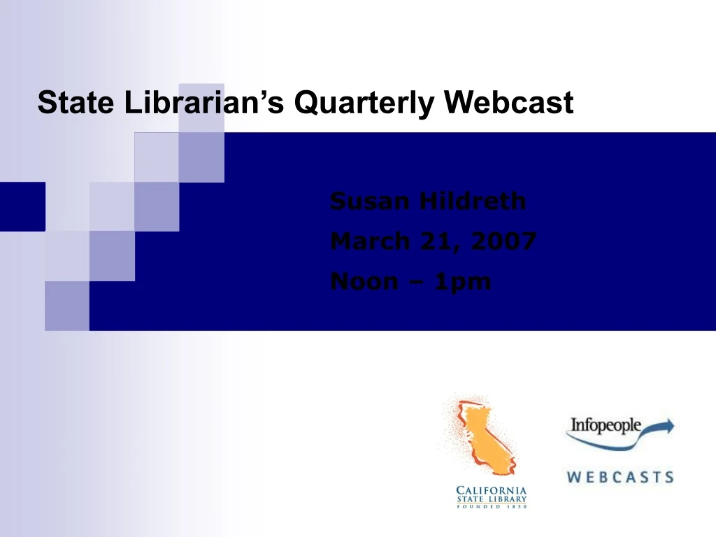 state librarian s quarterly webcast