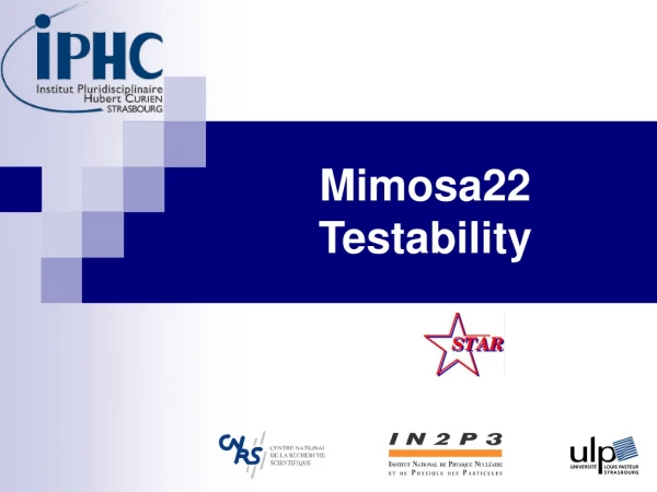 Mimosa22 Testability