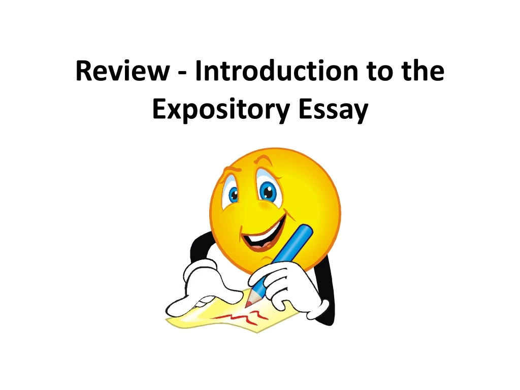 review introduction to the expository essay