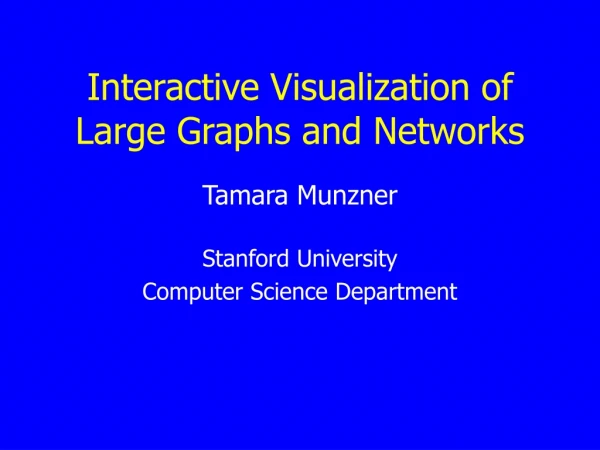 Interactive Visualization of Large Graphs and Networks