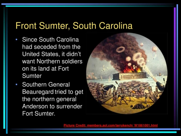Front Sumter, South Carolina