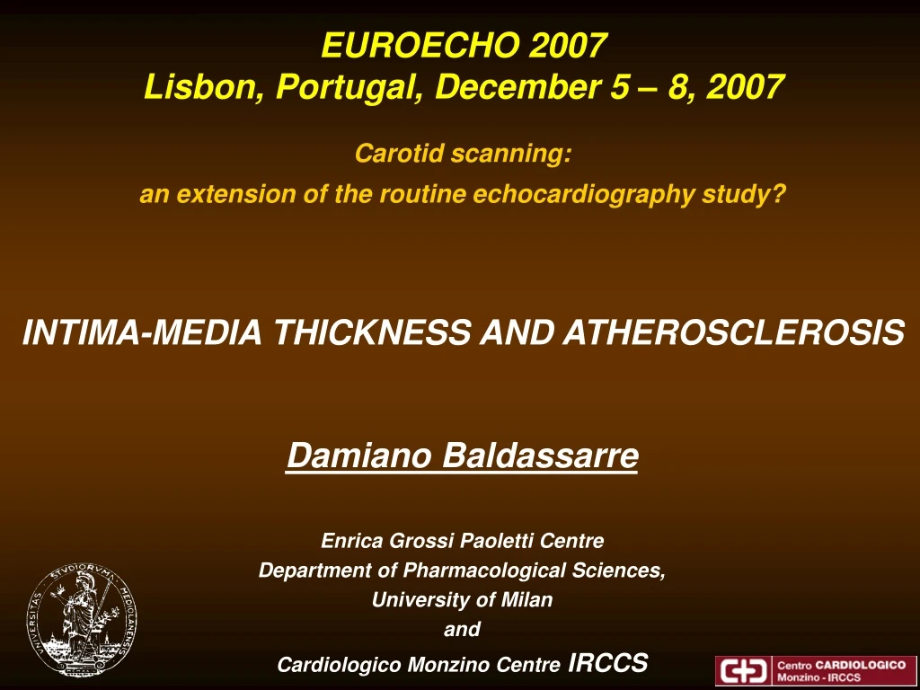 euroecho 2007 lisbon portugal december 5 8 2007