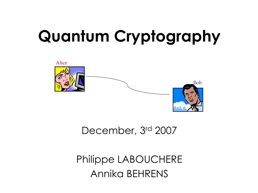 quantum cryptography