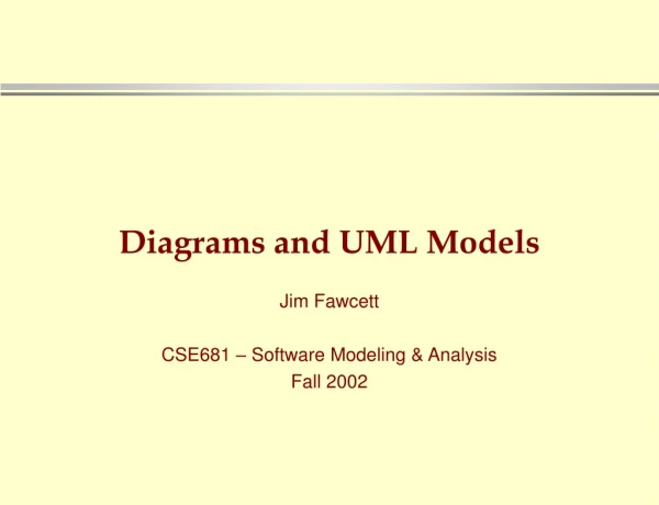 Diagrams and UML Models