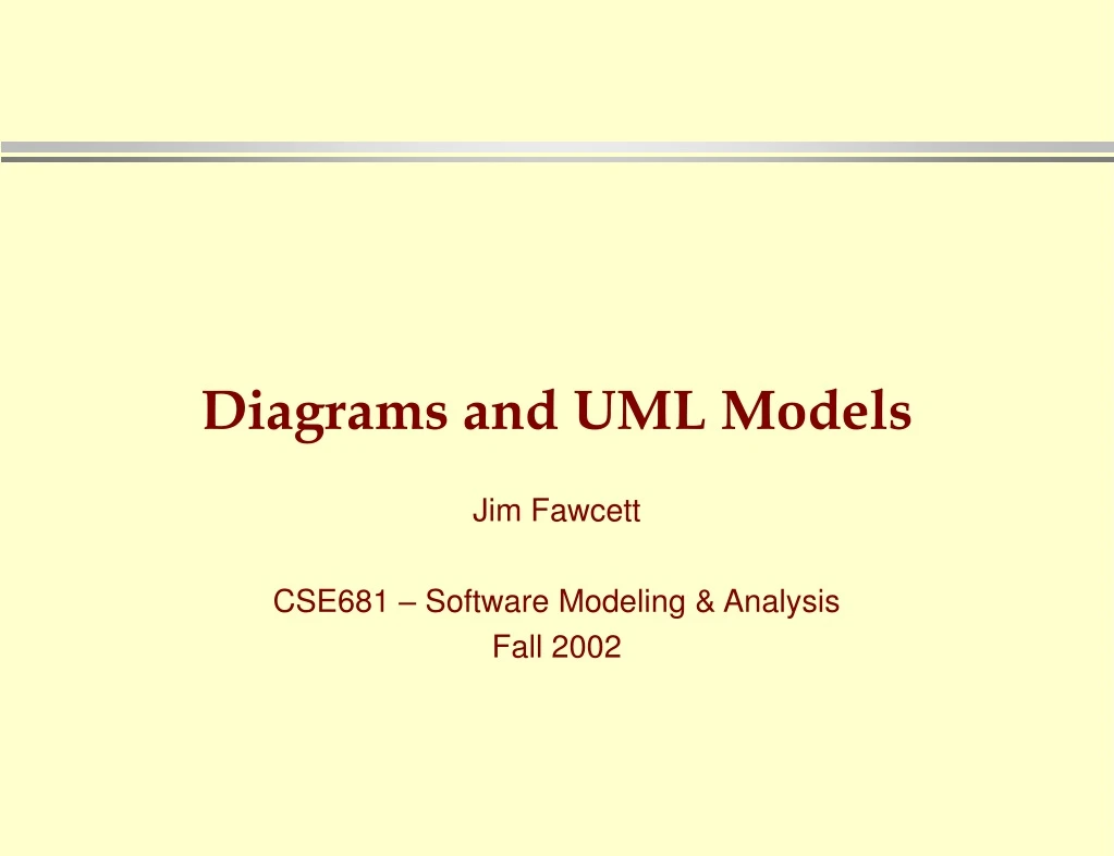 diagrams and uml models