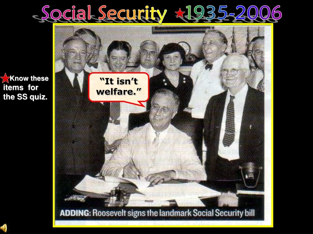 social security 1935 2006