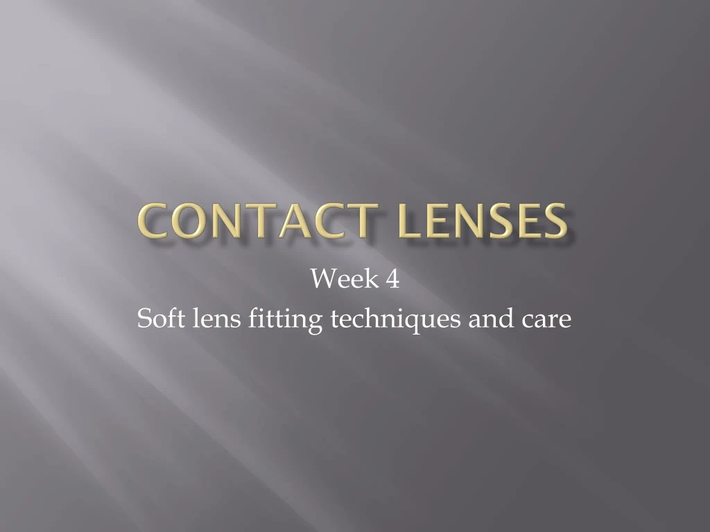 contact lenses