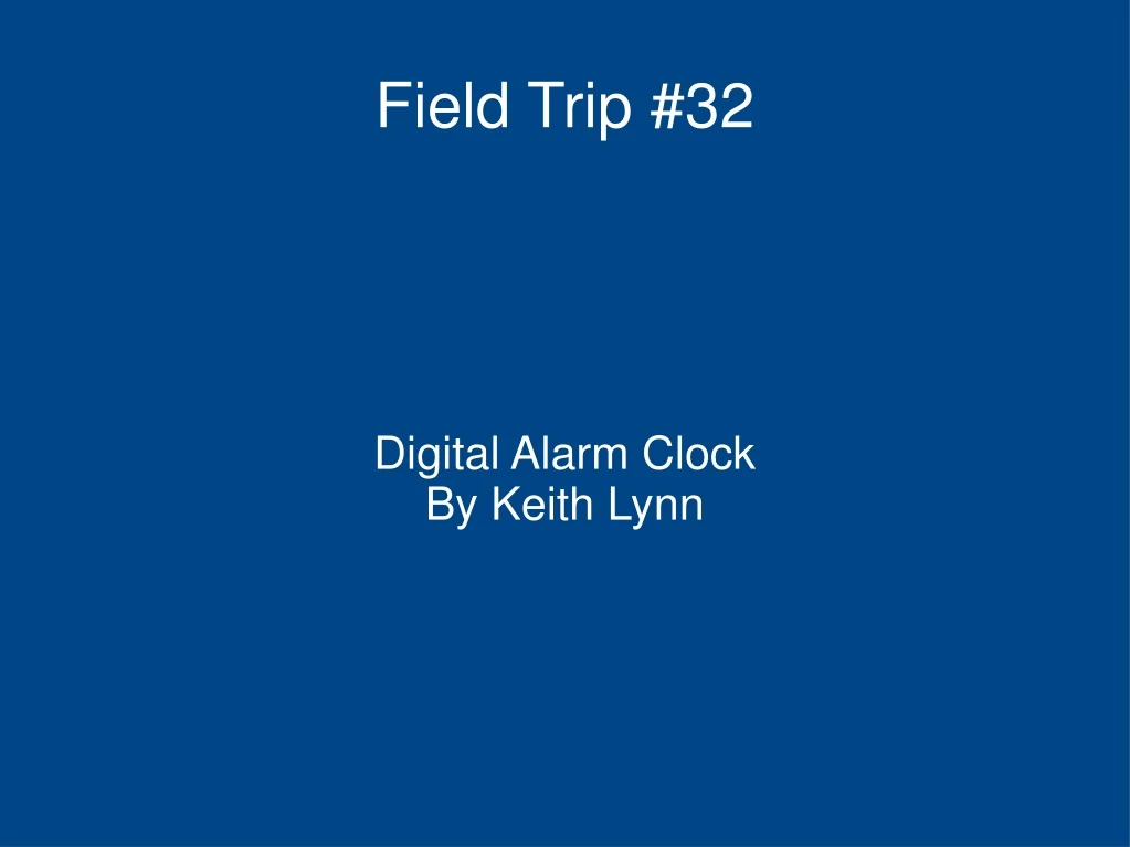digital alarm clock by keith lynn