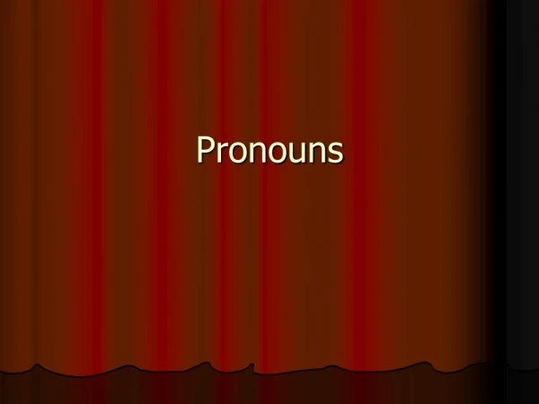 Pronouns