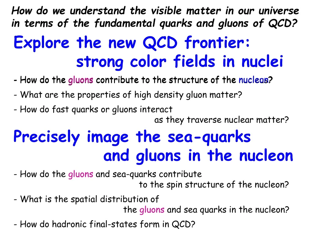 how do we understand the visible matter