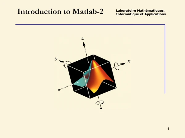 Introduction to Matlab-2