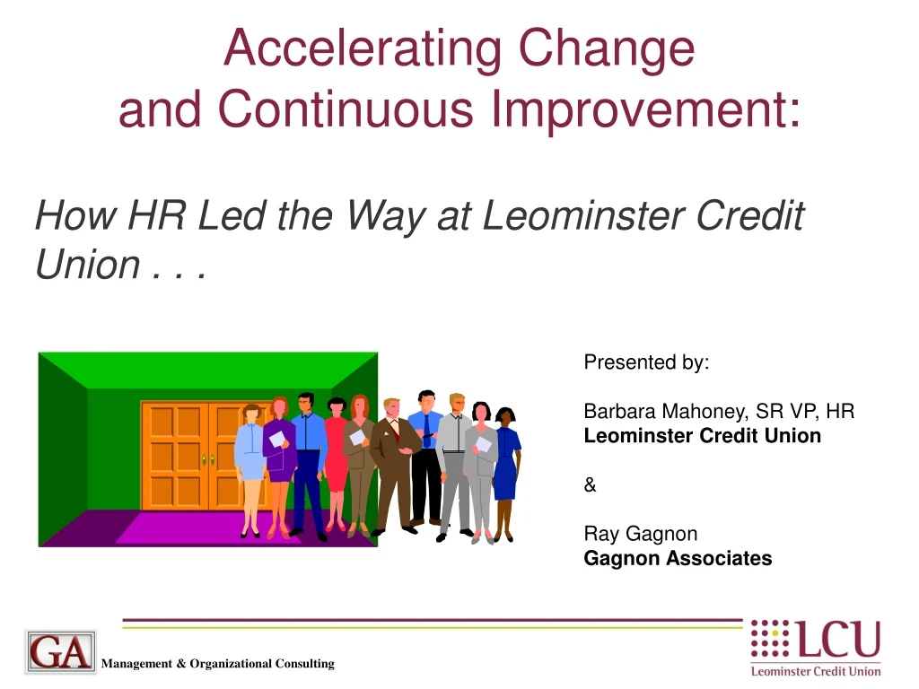 accelerating change and continuous improvement